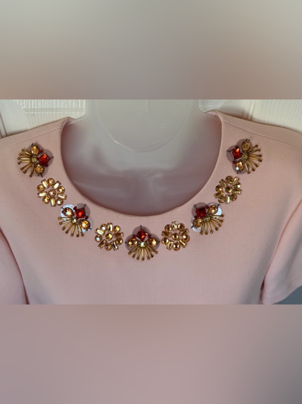 Kate Spade Women’s Top Alexandria Pink
Rhinestone Embellished Shirt Size 8 - Picture 6 of 15